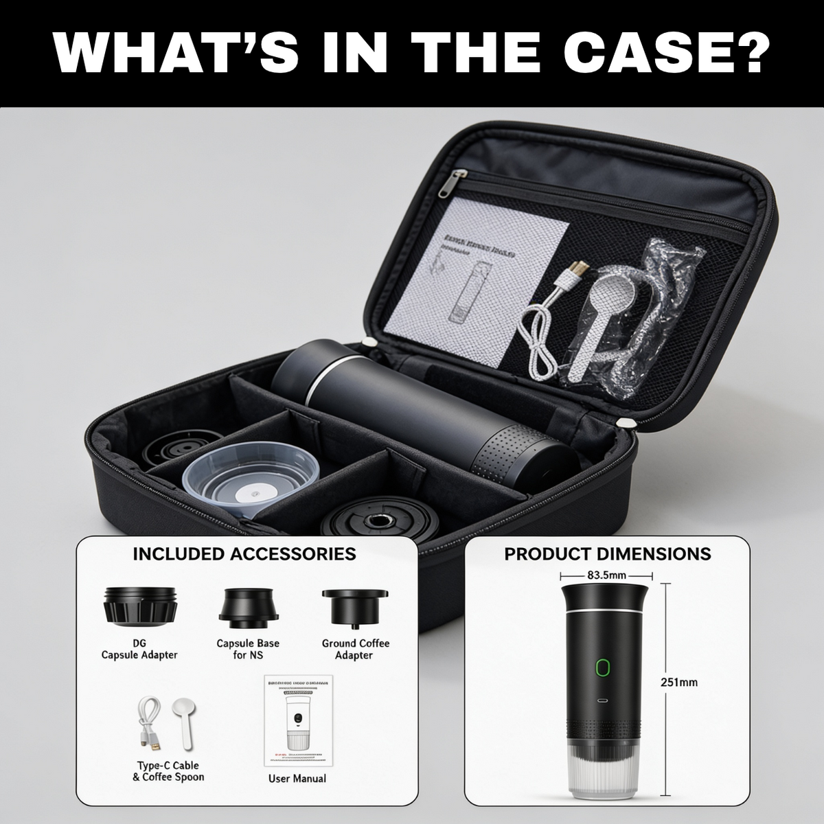 Portable Espresso Machine 3-in-1 Coffee Maker My Store 3