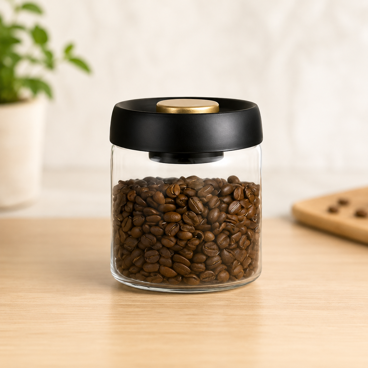 Coffee Bean Vacuum Sealed Container CoffeeOnTheGo