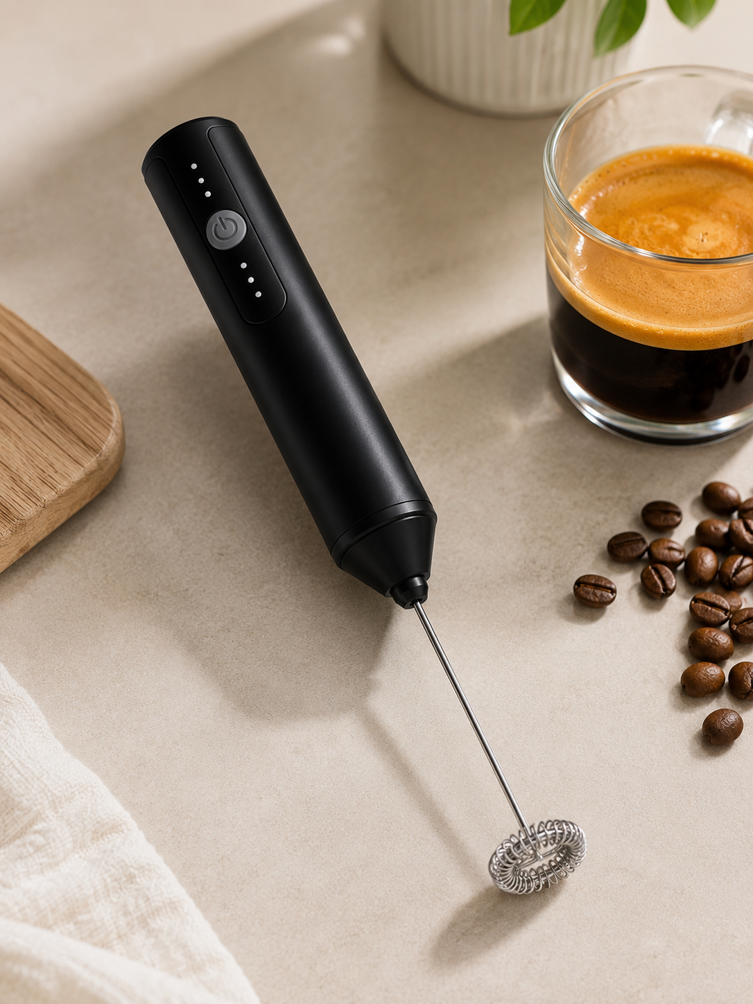 Premium Electric Milk Frother CoffeeOnTheGo